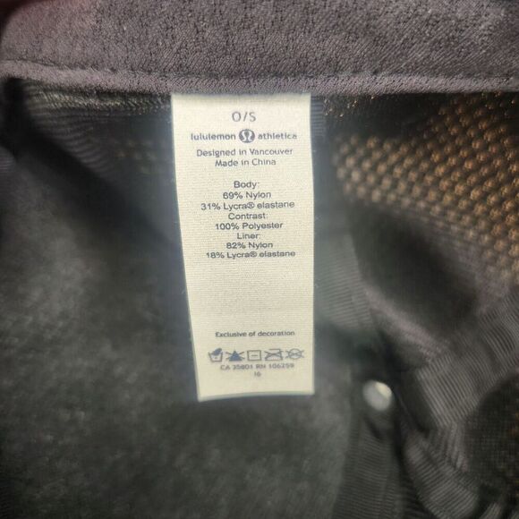 Lululemon Athletica Black White Geometric Snapback Baseball Hat Cap Casual Style - Picture 10 of 10